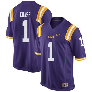 Men LSU Tigers Ja'Marr Chase #1 Purple Official Jersey 965071-711