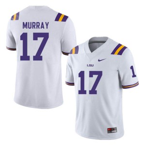 Men's LSU Tigers Jabari Murray #17 White Stitched Jersey 757077-458