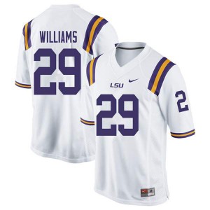 Men LSU Tigers Greedy Williams #29 White Official Jerseys 240954-937