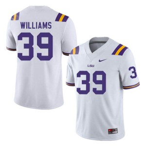 Men LSU Tigers Mike Williams #39 White Stitched Jersey 997483-245