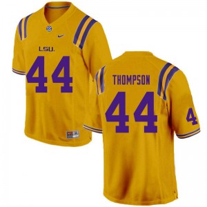 Mens LSU Tigers Dylan Thompson #44 Gold Stitch Jerseys 944290-495
