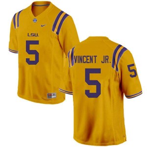 Mens LSU Tigers Kary Vincent Jr. #5 Official Gold Jersey 574151-867