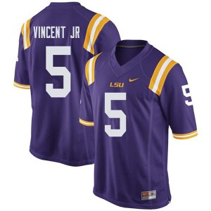 Mens LSU Tigers Kary Vincent Jr. #5 University Purple Jersey 215186-417