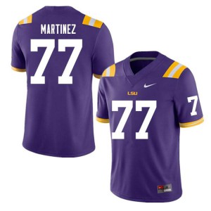 Men LSU Tigers Marlon Martinez #77 Football Purple Jersey 460319-962