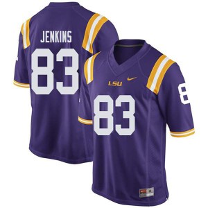 Mens LSU Tigers Jaray Jenkins #83 Purple Alumni Jersey 202268-585