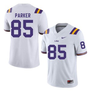 Men LSU Tigers Ray Parker #85 Stitched White Jersey 752080-548