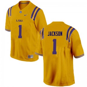 Men LSU Tigers Donte Jackson #1 Gold High School Jerseys 330682-729
