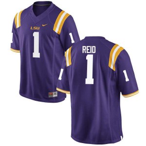 Mens LSU Tigers Eric Reid #1 Purple Stitch Jersey 495801-433