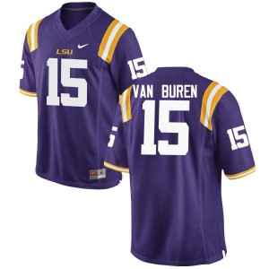 Men LSU Tigers Steve Van Buren #15 Player Purple Jerseys 903963-505