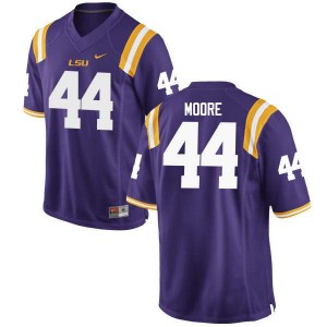 Men LSU Tigers John David Moore #44 NCAA Purple Jersey 876169-619
