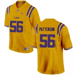 Men LSU Tigers M.J. Patterson #56 Gold College Jersey 658807-421