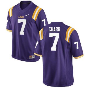 Men LSU Tigers D.J. Chark #7 Purple Player Jerseys 639180-472