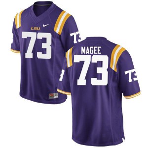 Men's LSU Tigers Adrian Magee #73 Purple Football Jerseys 887098-321