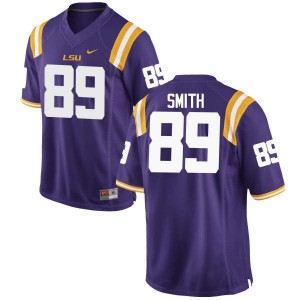 Mens LSU Tigers DeSean Smith #89 Purple Football Jerseys 800682-177