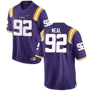 Men's LSU Tigers Lewis Neal #92 High School Purple Jersey 643422-248