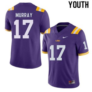 Youth LSU Tigers Jabari Murray #17 Purple NCAA Jerseys 934057-573