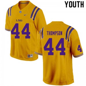 Youth LSU Tigers Dylan Thompson #44 Gold Alumni Jerseys 210603-609