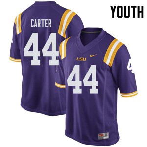 Youth LSU Tigers Tory Carter #44 Alumni Purple Jersey 295676-213