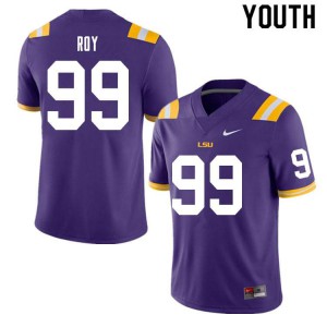 Youth LSU Tigers Jaquelin Roy #99 Purple College Jerseys 903827-396