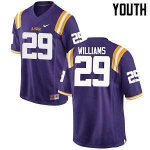 Youth LSU Tigers Andraez Williams #29 Purple Stitched Jersey 851923-671