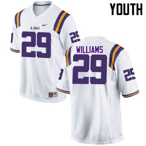 Youth LSU Tigers Andraez Williams #29 White NCAA Jerseys 438059-667