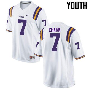 Youth LSU Tigers D.J. Chark #7 NCAA White Jersey 929654-134